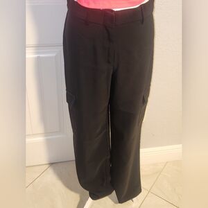 Elegant Women's Black Cargo Trousers